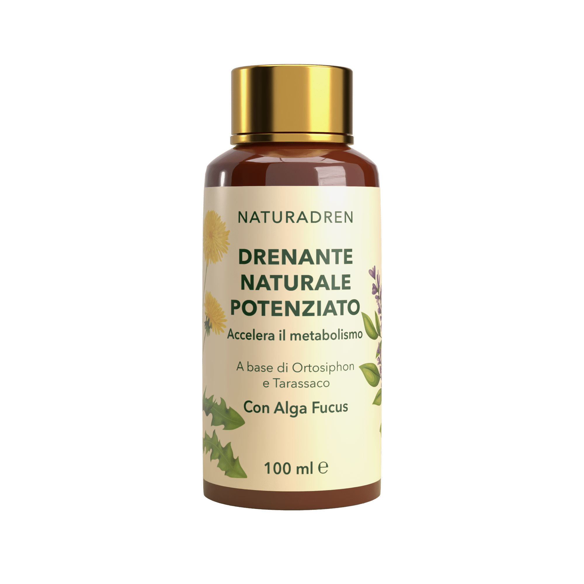 NATURADREN – Drenante naturale potenziato con Alga Fucus, Ortosifon e Tarassaco